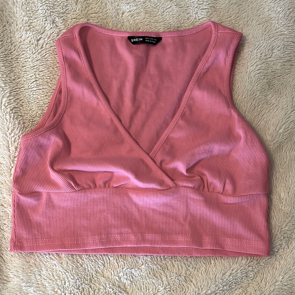 Pink crop top